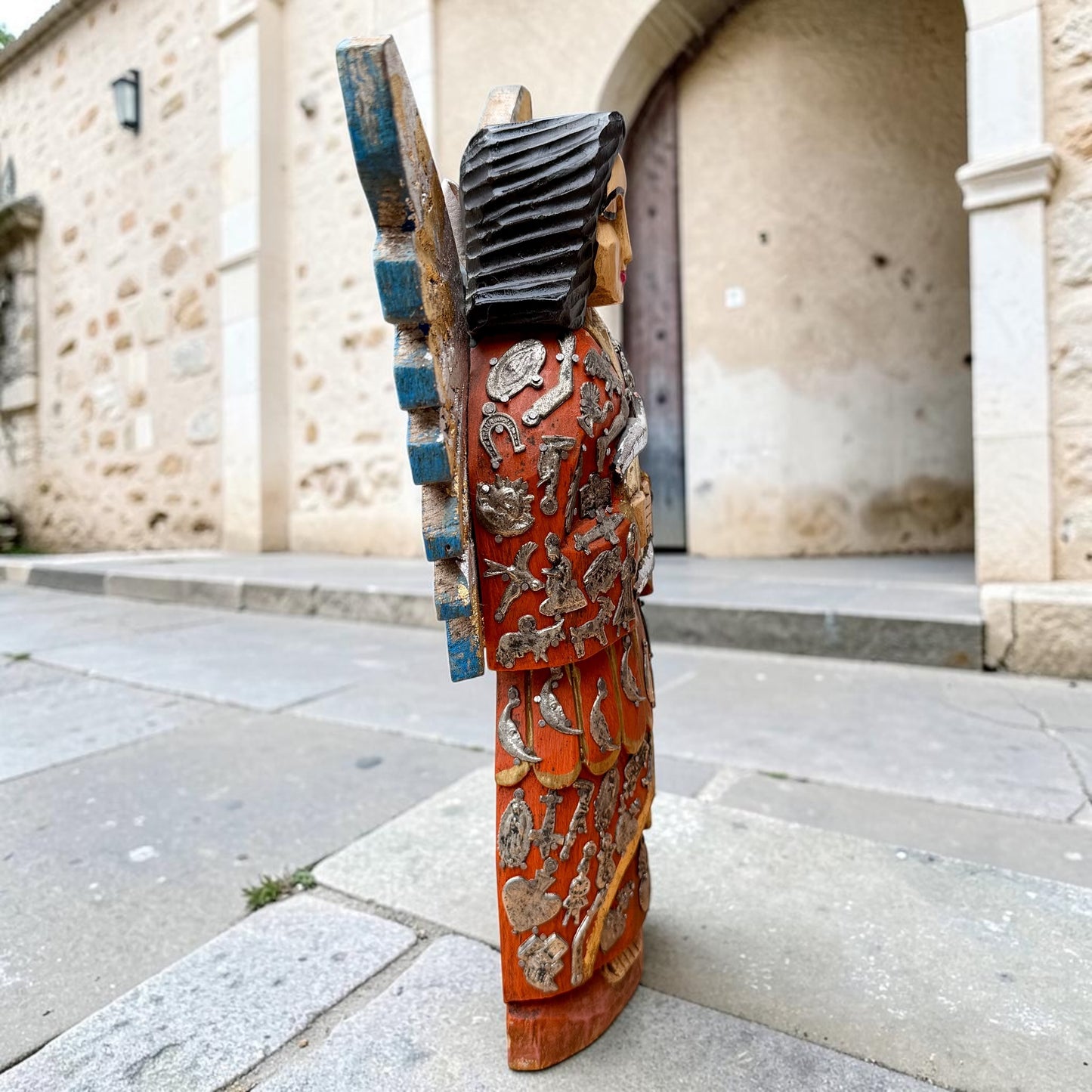 Milagros Guardian Angel Holding Scroll