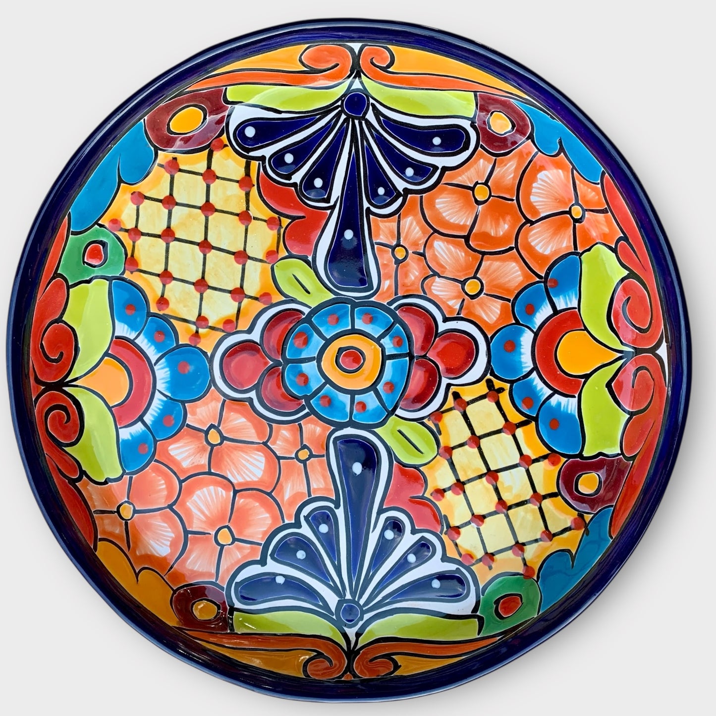 Mexican Talavera sectional serving dish  Bottom plate