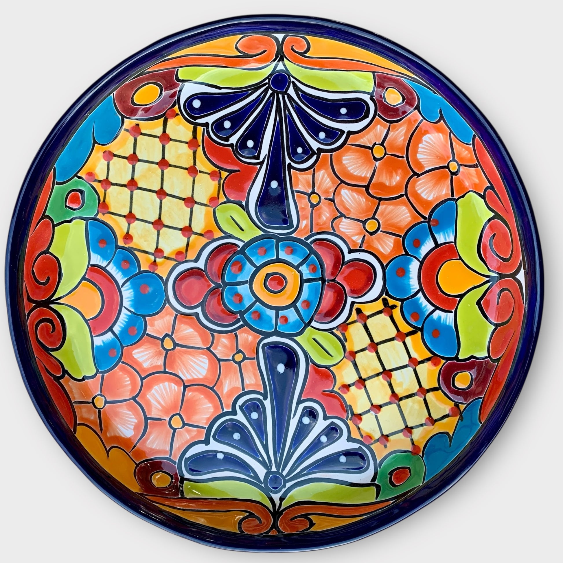 Mexican Talavera sectional serving dish  Bottom plate