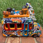 Talavera Mexican Catrina transport bus left side