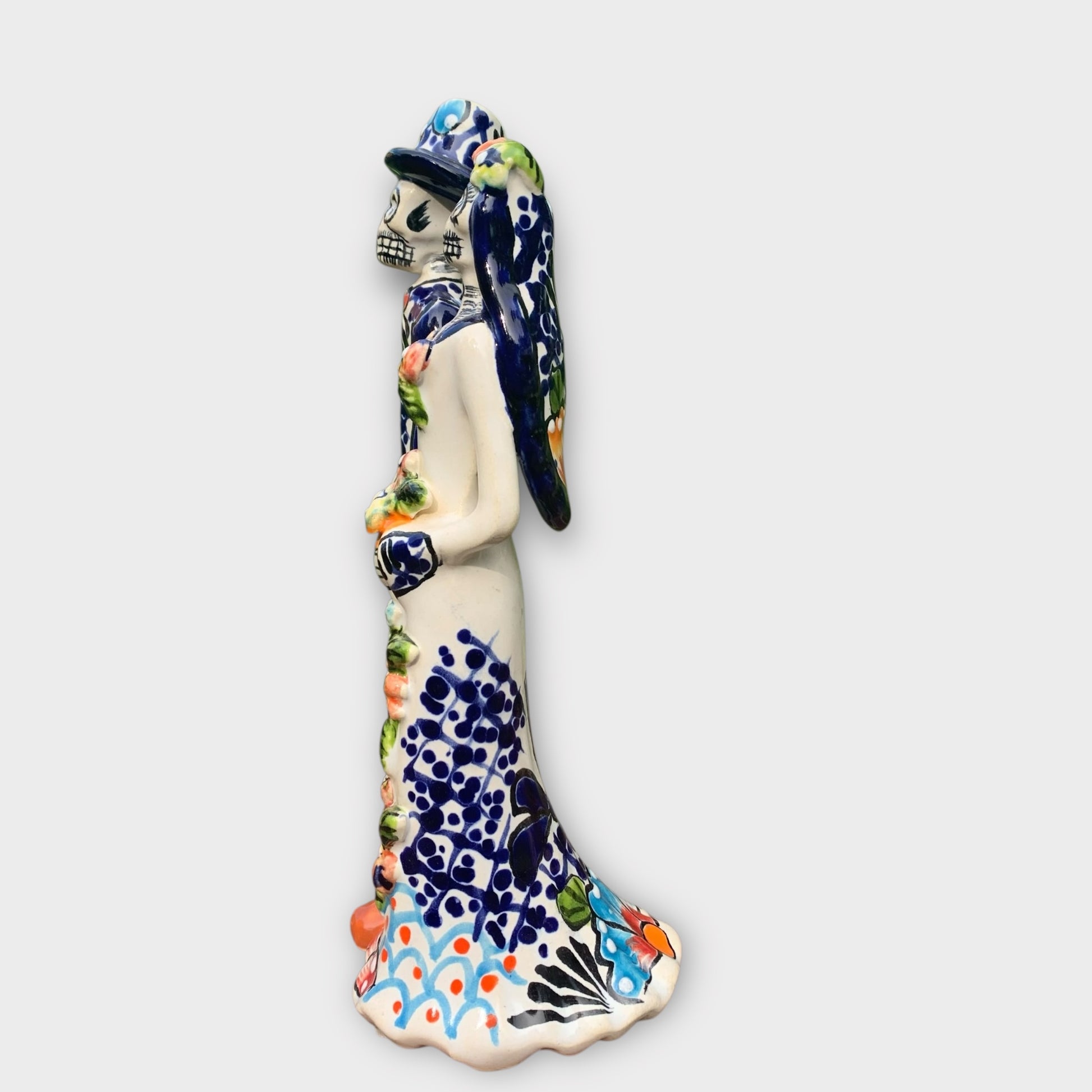 Talavera Catrina bride and groom Chico bride side