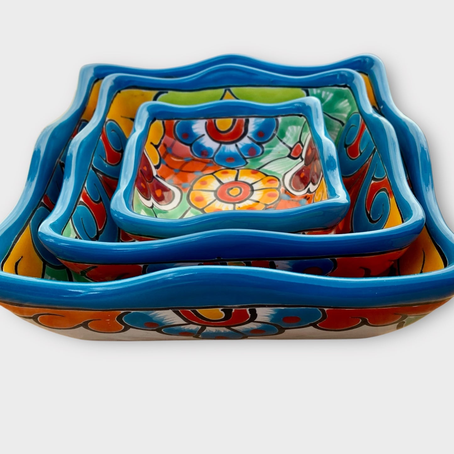 Talavera Nesting Bowl Set Square