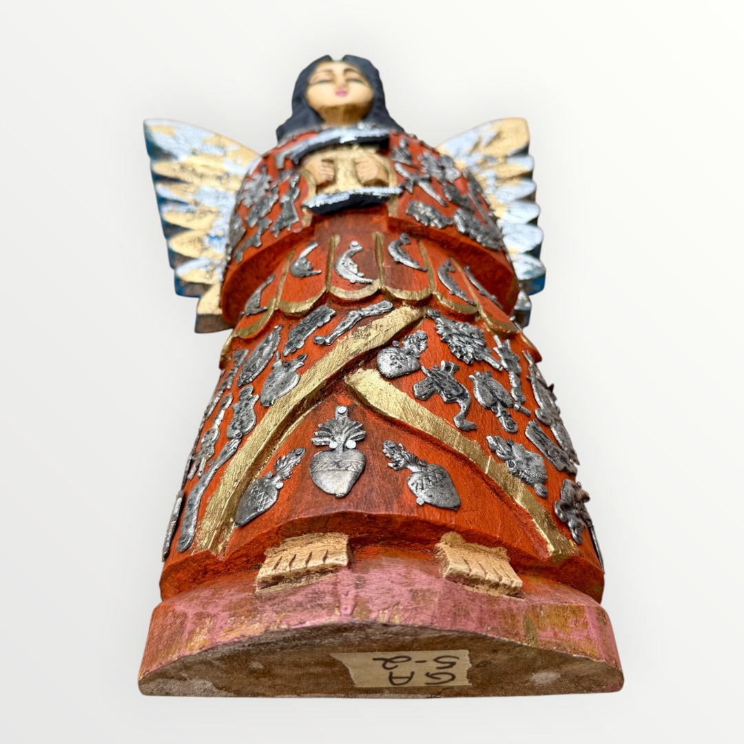 Milagros Guardian Angel Holding Scroll