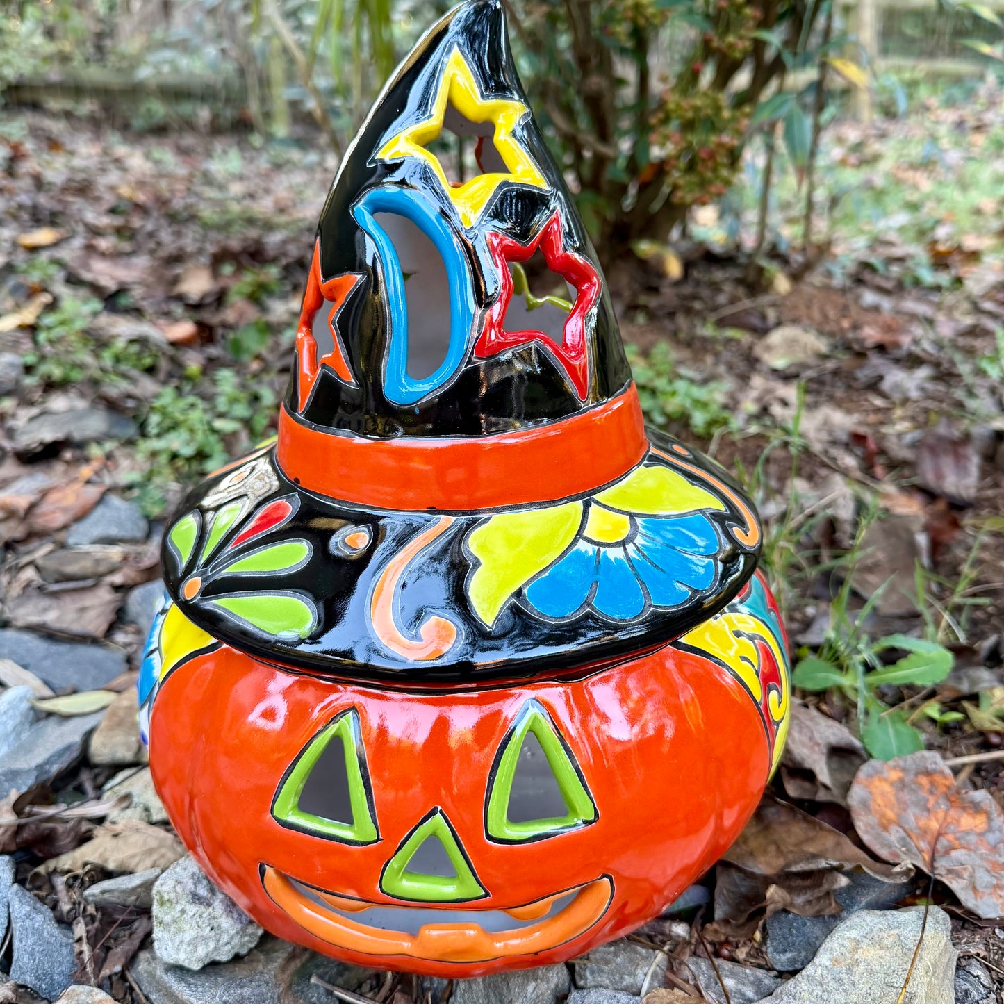 Talavera Witchy Pumpkin