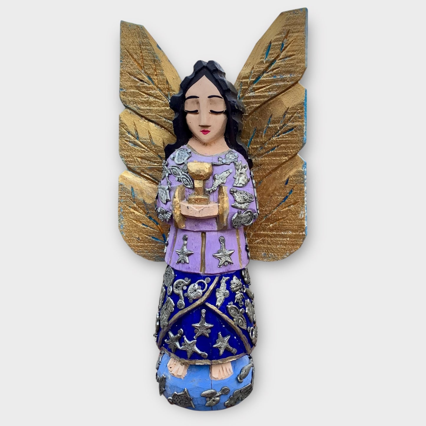 Milagros Angel Holding Goblet