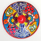 Mexican Talavera tortilla serving piece with lid Top