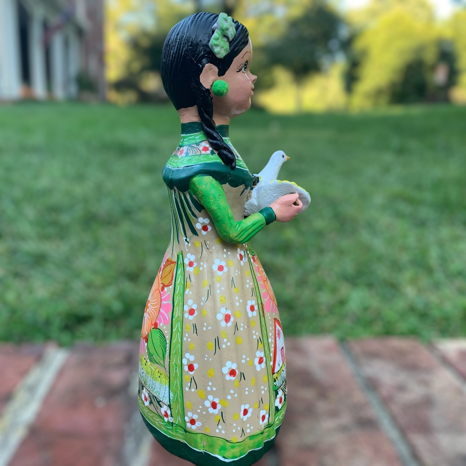 Hand painted Maria doll left side