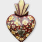 Heart Decorado Oleo M Milagros Folk Art Style One