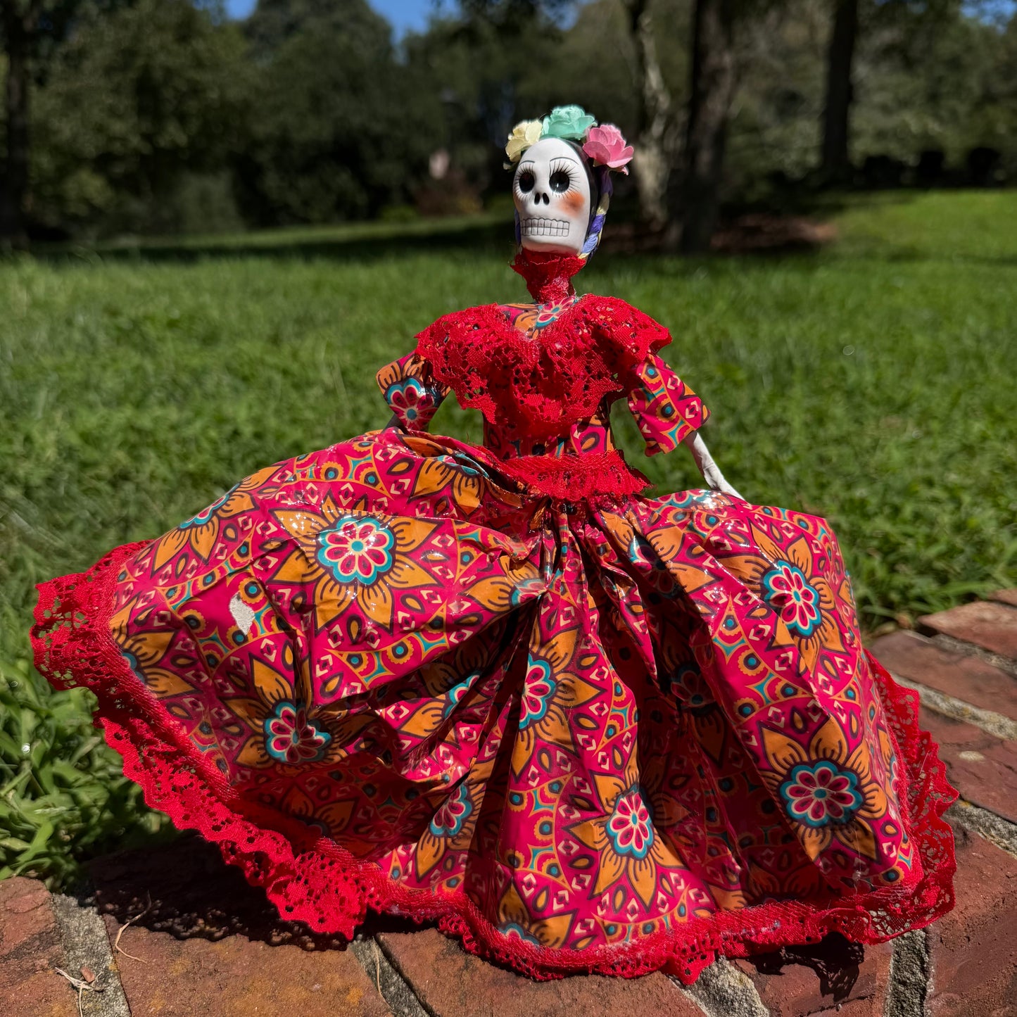 Big Dress Catrina Skeleton Doll Chico
