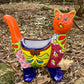 Talavera Standing Cat Planter