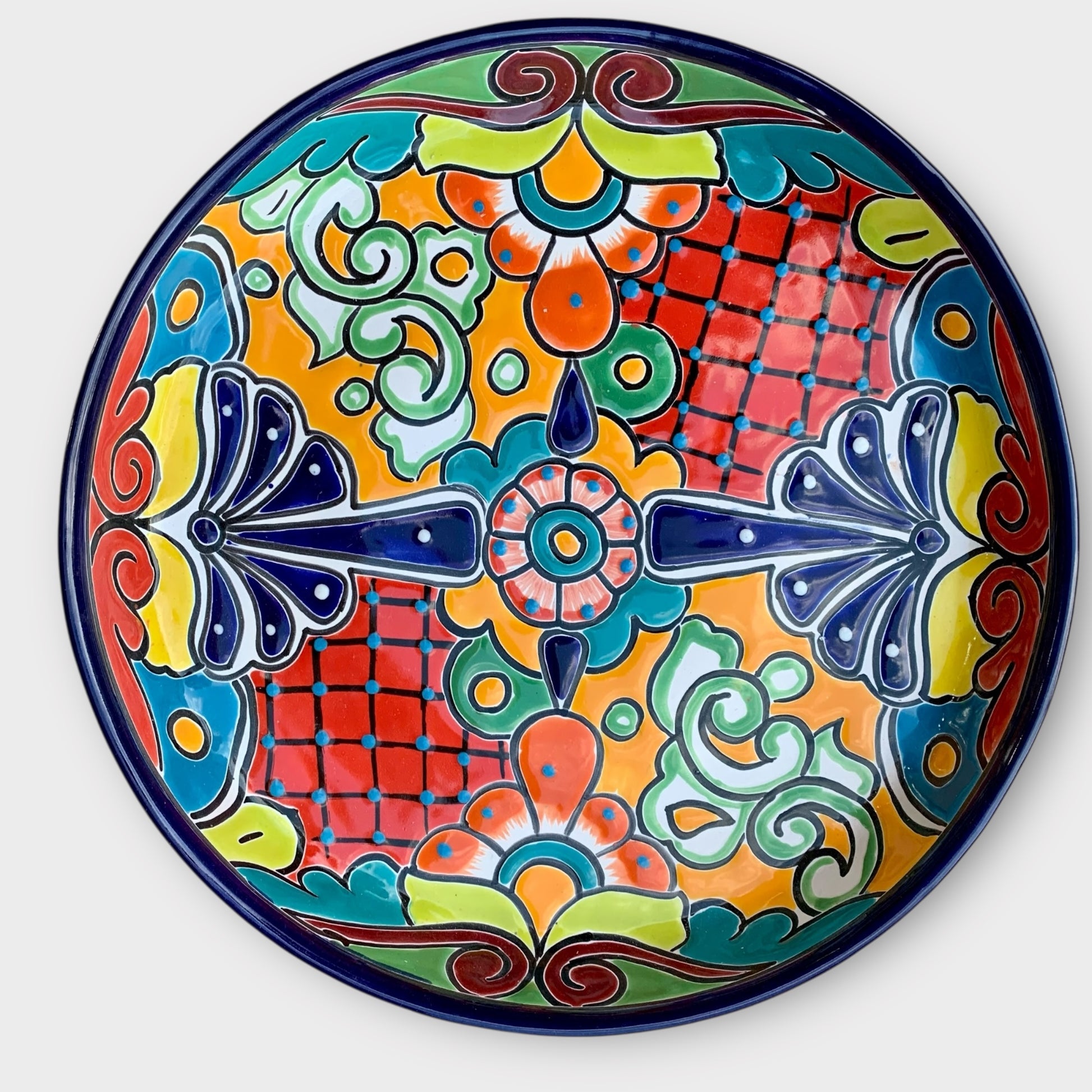 Mexican Talavera sectional serving dish Bottom plate 