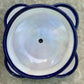 Mexican Talavera strawberry planting pot in Azul Cobalt blue Top