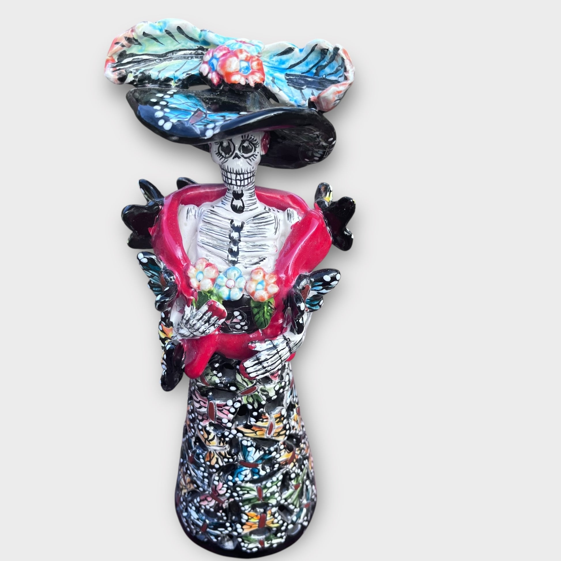 Talavera Catrina butterflies top