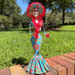 Floral Catrina Skelton Doll 15”