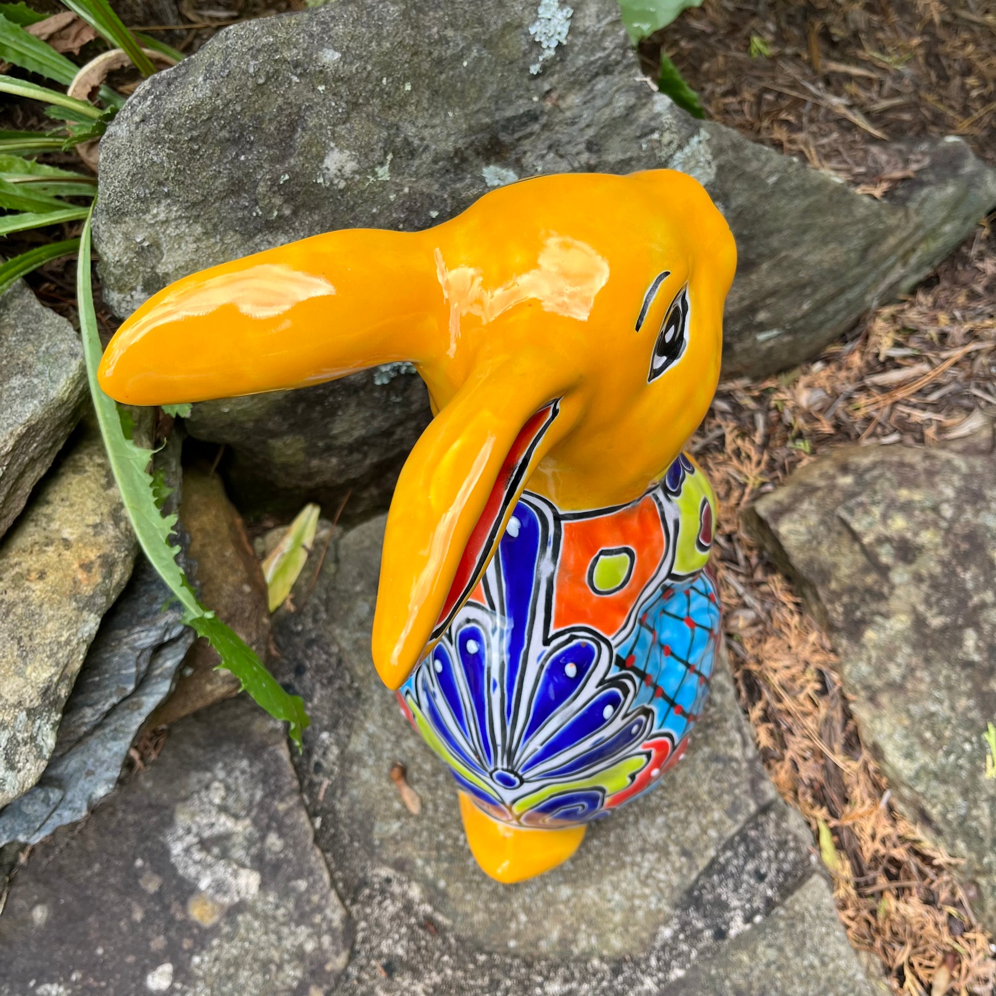 Mexican Talavera Bunny rabbit top