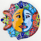 Mexica Talavera Sun and moon profile wall art Front #3
