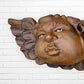 Wood Winged Rustic Cherub Faces