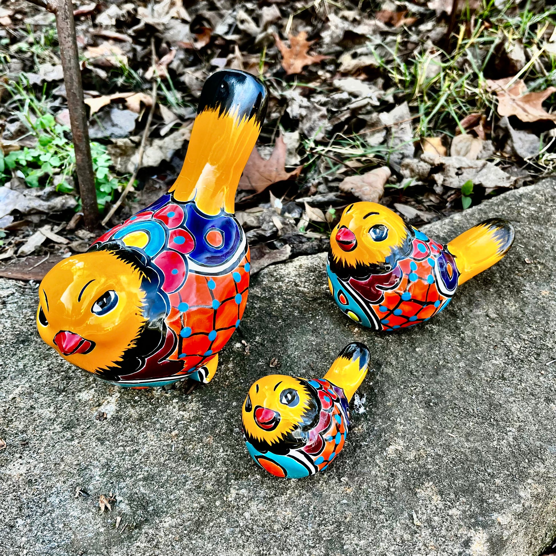 Talavera pottery birds