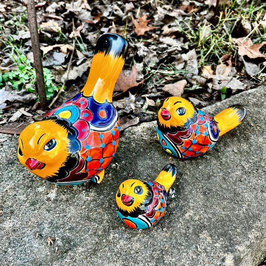 Talavera pottery birds