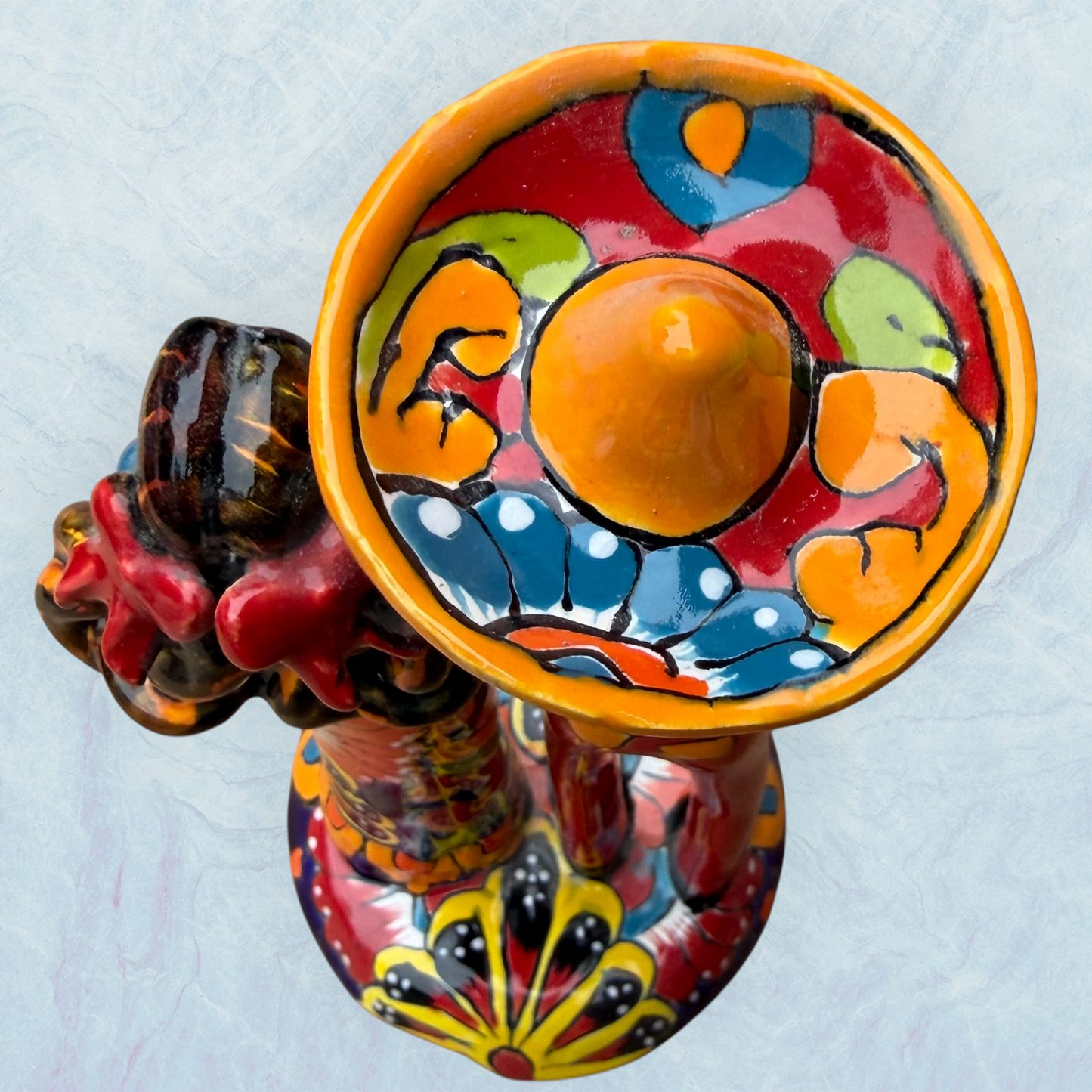 Mexican Rancho Catrina Couple on a Base