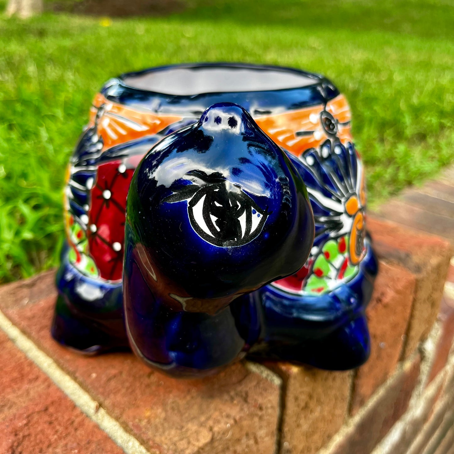 Talavera Turtle Planter