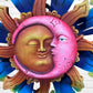 Sun with Pink Star Moon