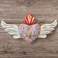 Winged Heart Decorado Oleo Grande Front