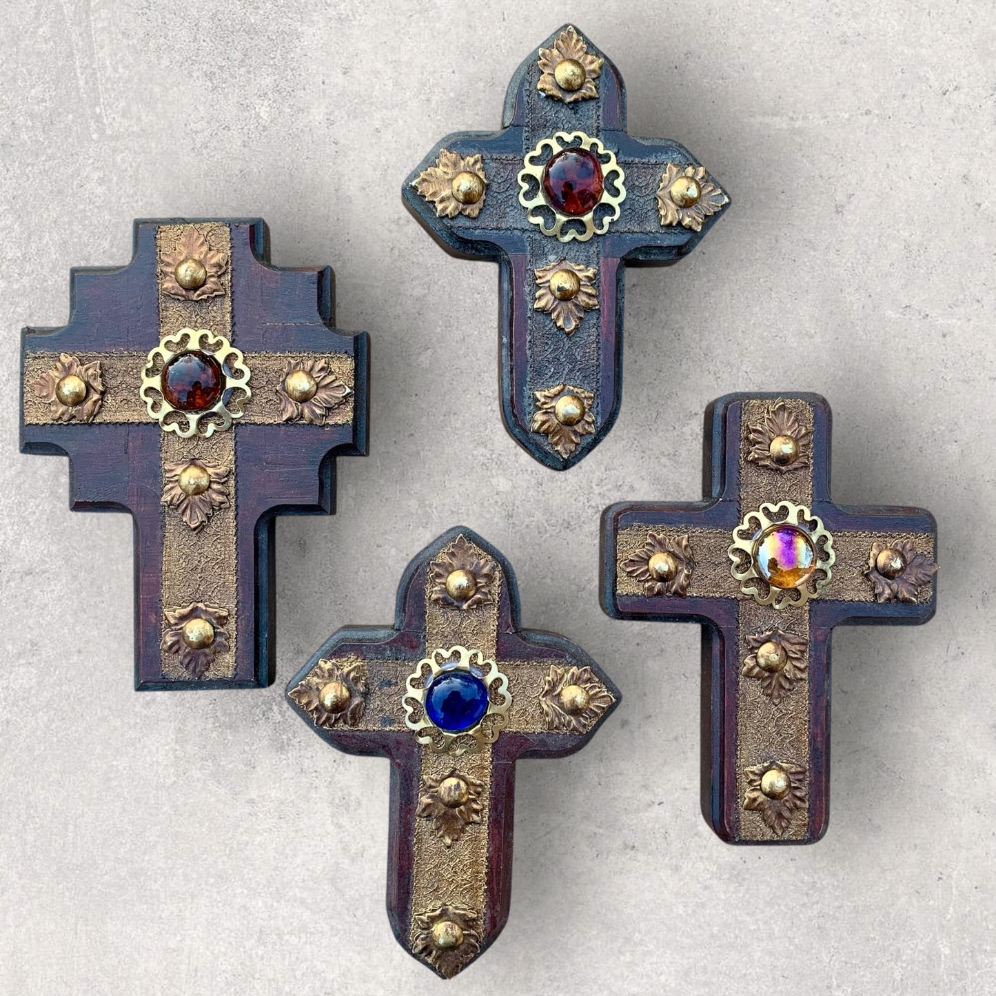 Rustic Wood Medallion Cross