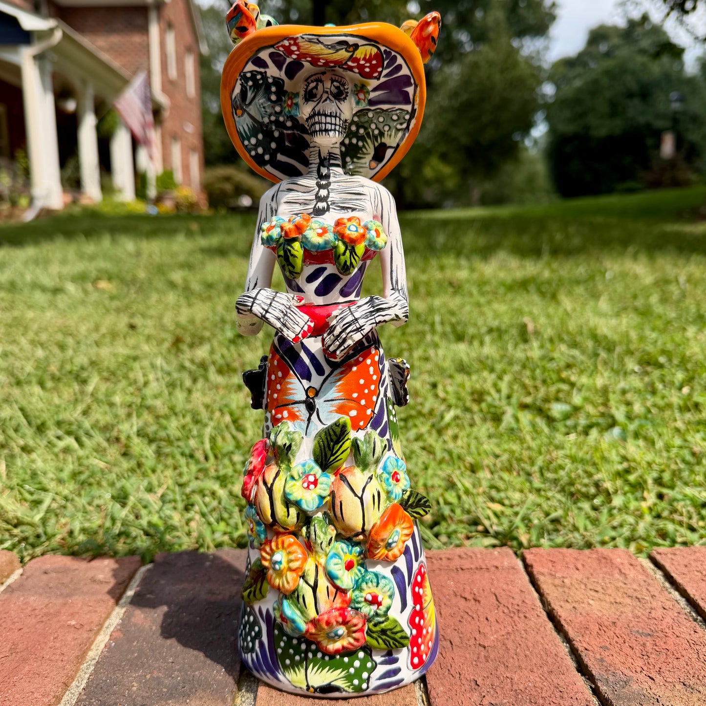 Talavera Catrina Lady Selba Patsy with Butterflies