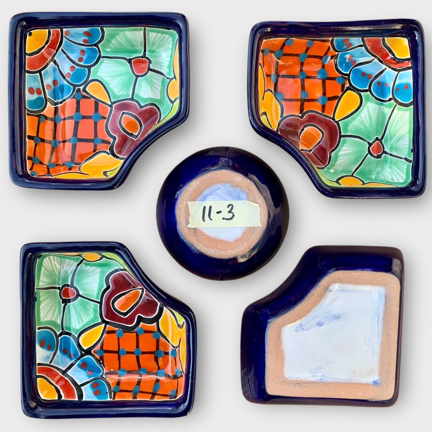 Talavera Serving Dish Cuadrado Section Dishes 