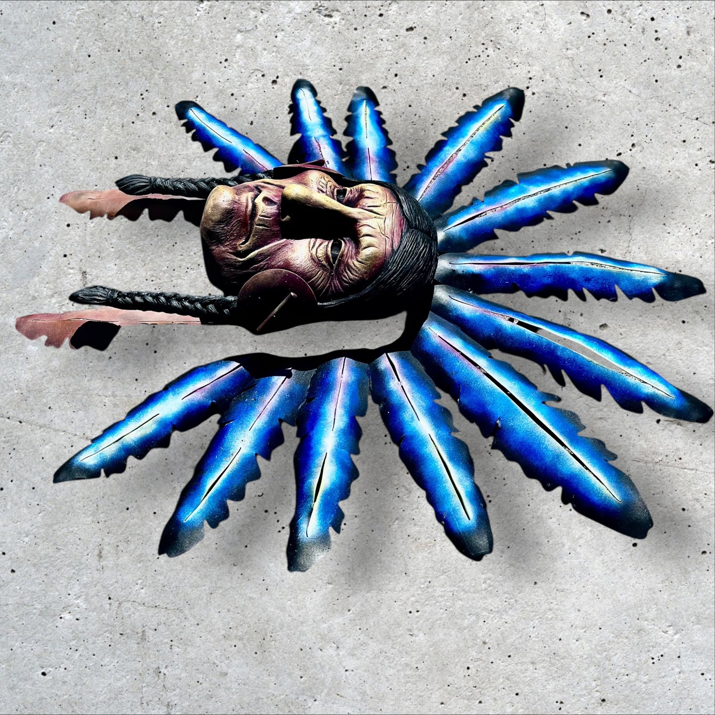 Native American Wall Sculpture Right side