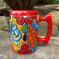 Mexican Talavera Cup Extra Large Red