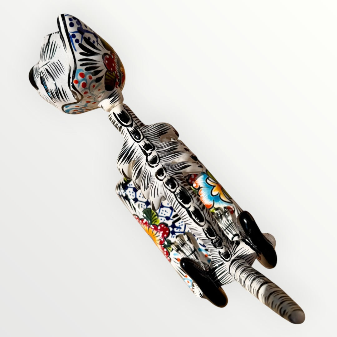 Talavera Cat Catrina - Día de los Muertos