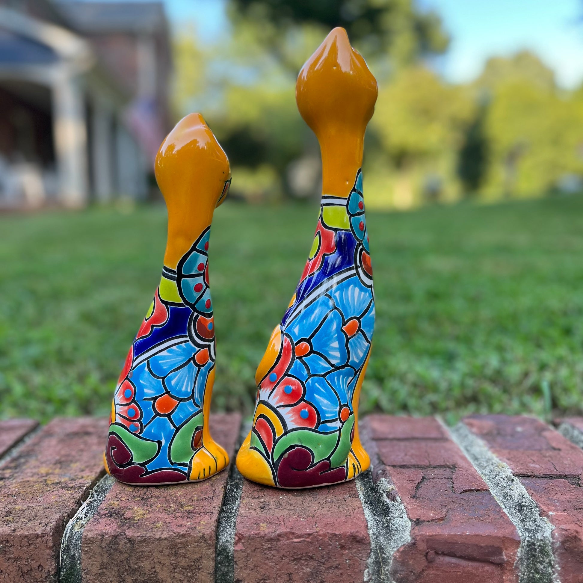 Talavera kitten cat set left