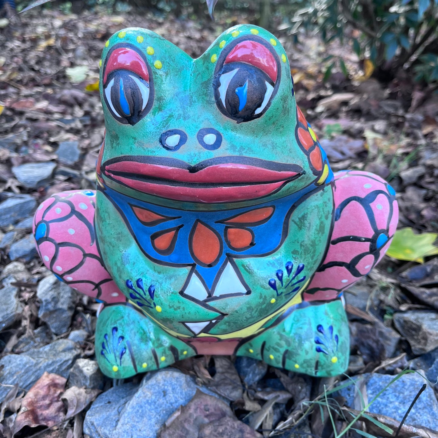 Painted Frog Planter