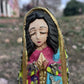 Milagros Guadalupe wood handcrafted figurine face