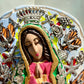 Milagros Guadalupe with Halo and Monarch Butterflies