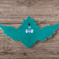 Winged Mexican Milagros Sacred Heart wood wall art Paste