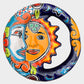 Mexican Talavera circular eclipse front 