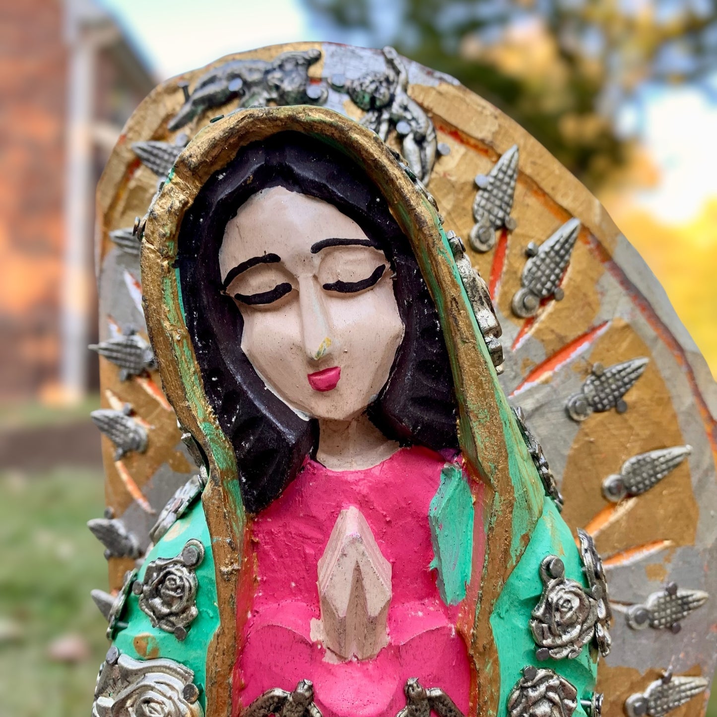 Milagros Guadalupe Wood Face