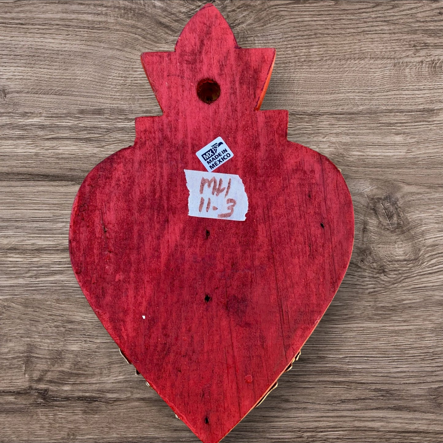 Milagros heart Mediano Back