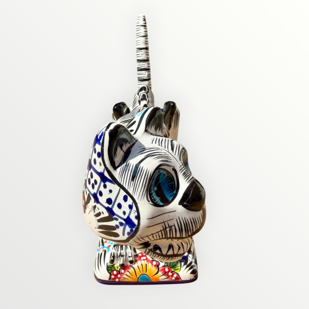 Talavera Cat Catrina - Día de los Muertos