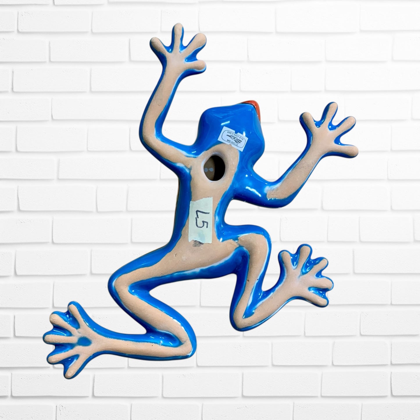 Talavera wall frog Lucy Back