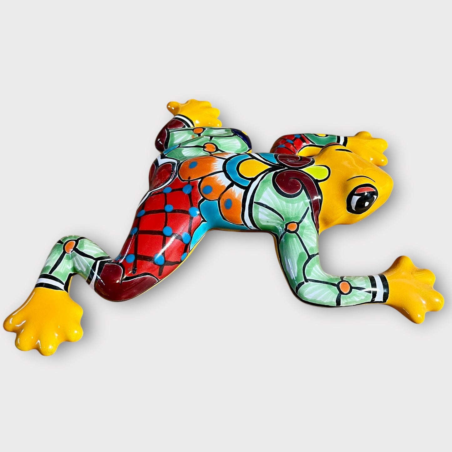 Talavera wall frog Gordo left side