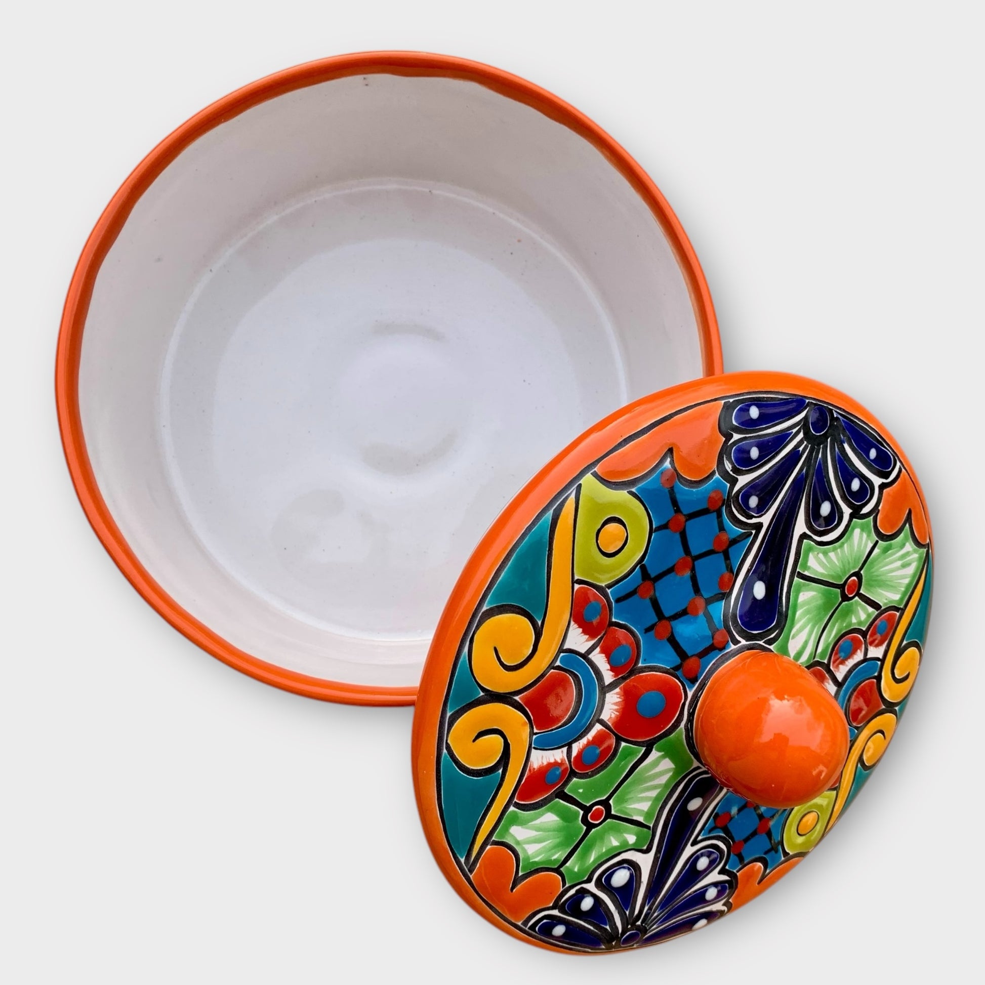 Talavera tortilla warmer top