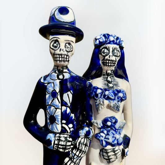 Catrina bride and groom Chico faces