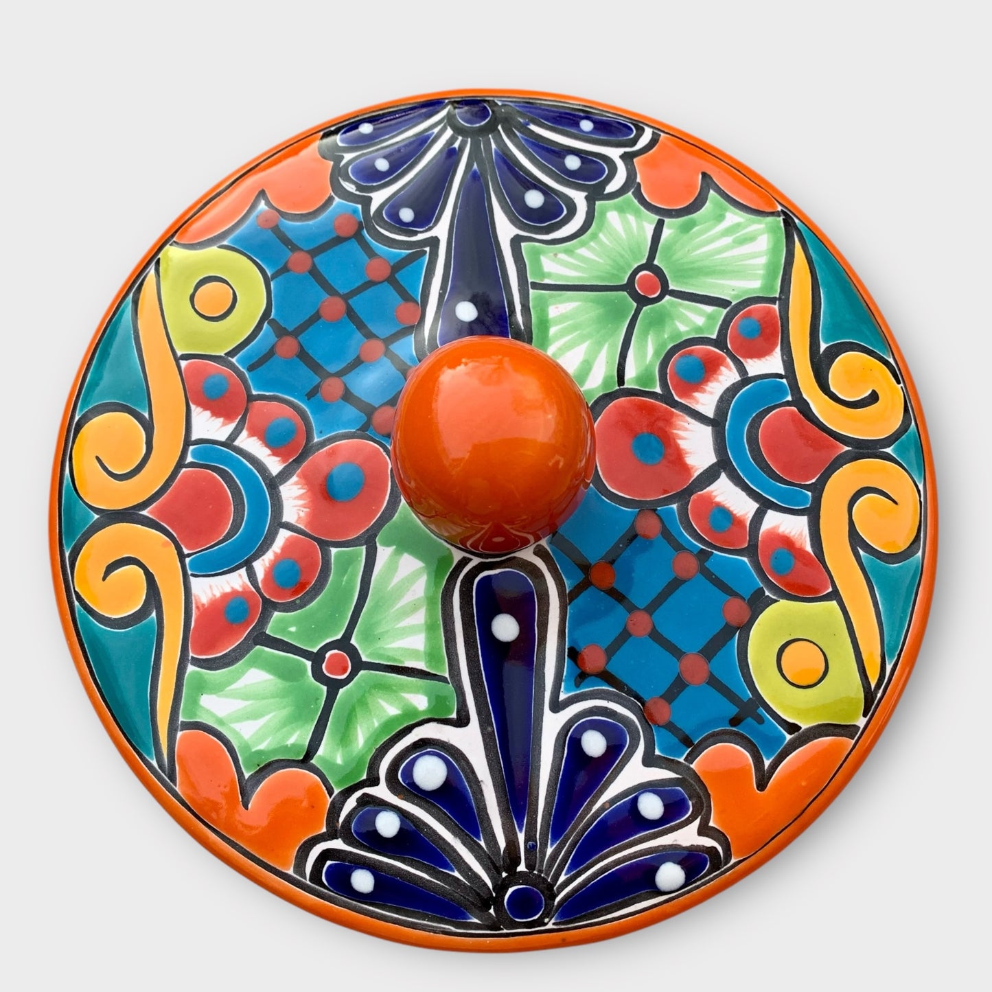 Talavera tortilla warmer top