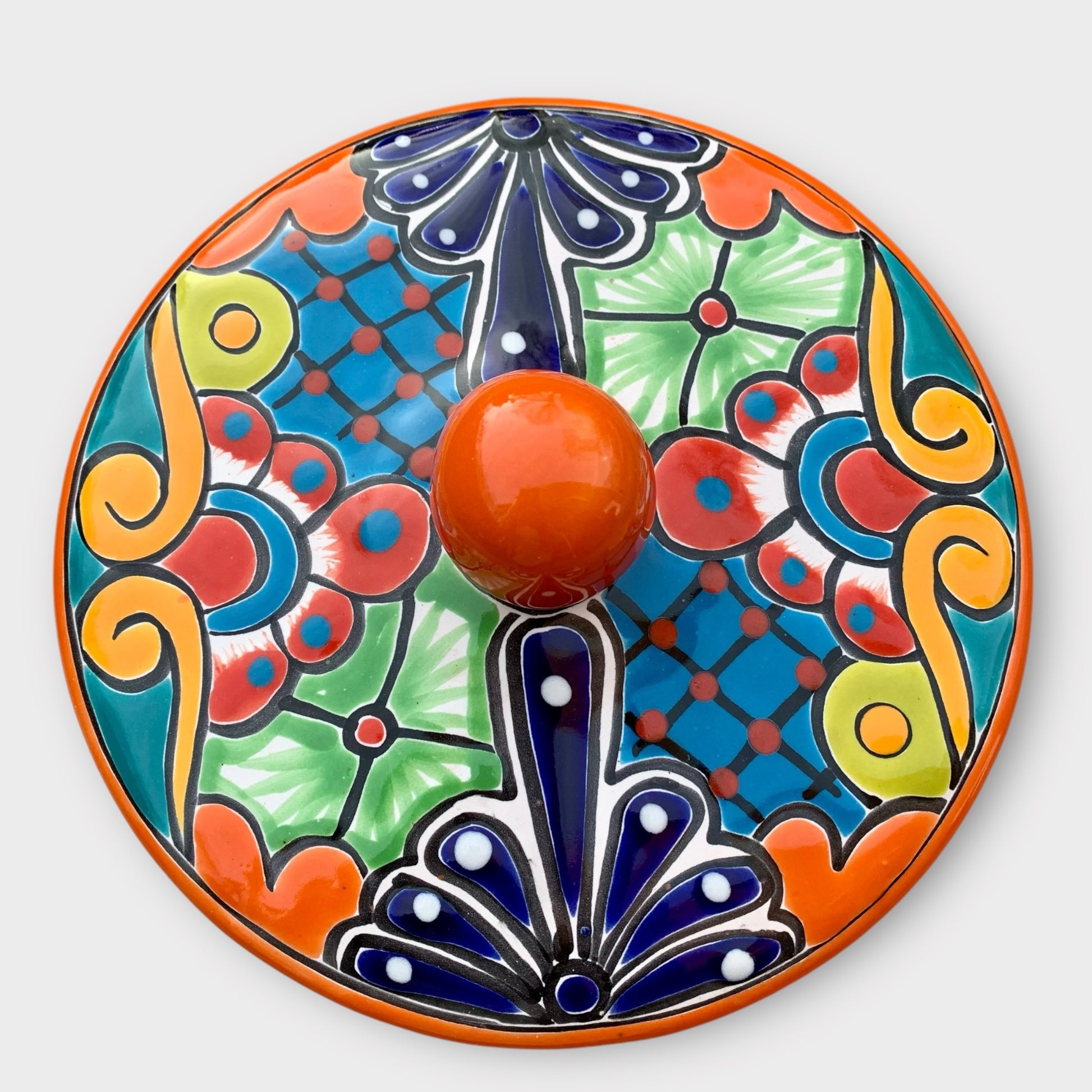 Talavera tortilla warmer top