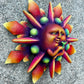 Sun with hummingbird wall art left side