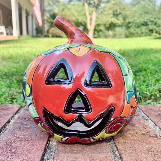 Talavera pumpkin calabaza JOL